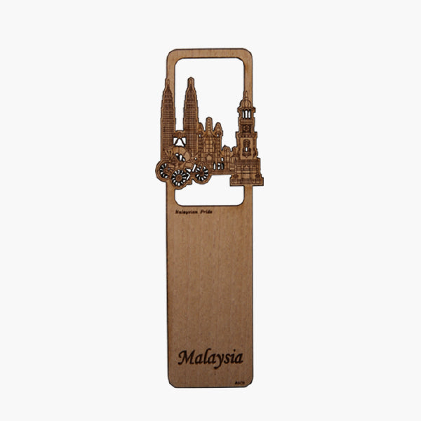 Wood Veneer Bookmarks  - Malaysian Pride