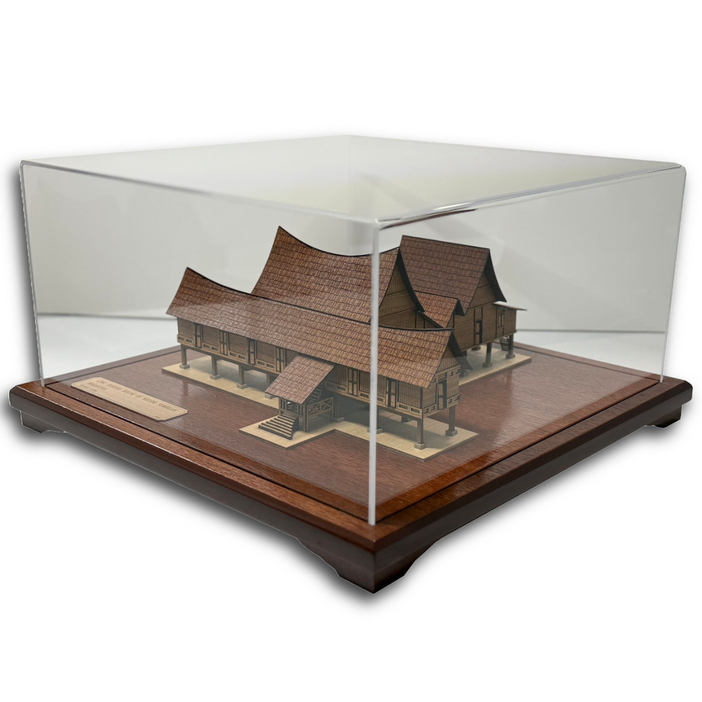 3-D Miniatures - Traditional Malay House - Negeri Sembilan (long roofed)
