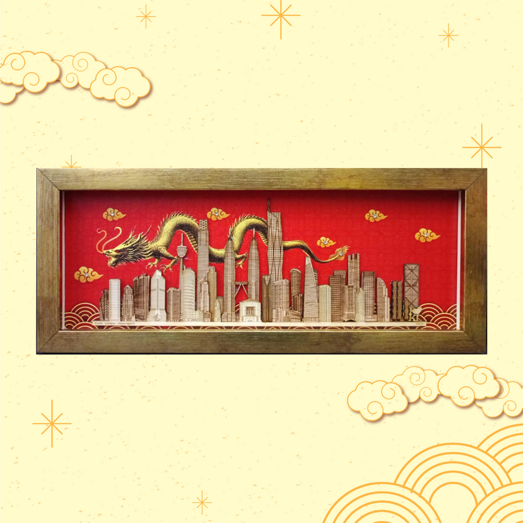 Kuala Lumpur Skyscrapers with Dragon (GS0099-6)