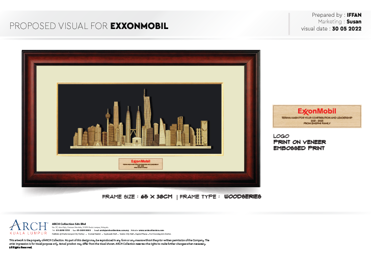 ExxonMobil Exploration and Production Malaysia Inc.- Kuala Lumpur Skyscrapers Materals: Wood Veneer