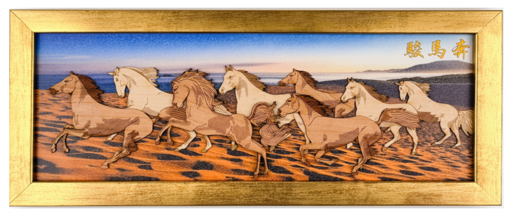 2-D Art Pieces - Auspicious Horses