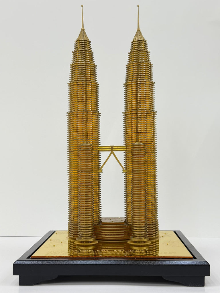 3D Miniatures - Petronas Twin Towers, Kuala Lumpur.* (Gold Color)