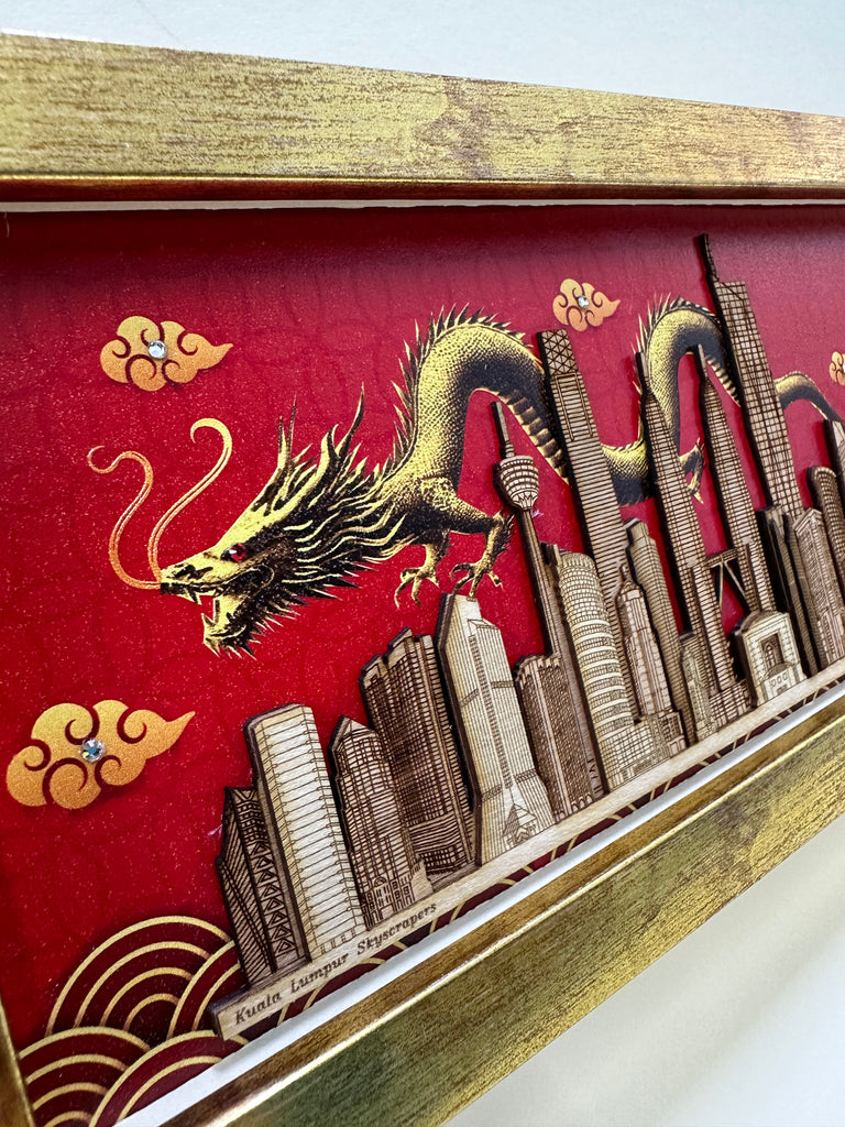 Kuala Lumpur Skyscrapers with Dragon (GS0099-6)