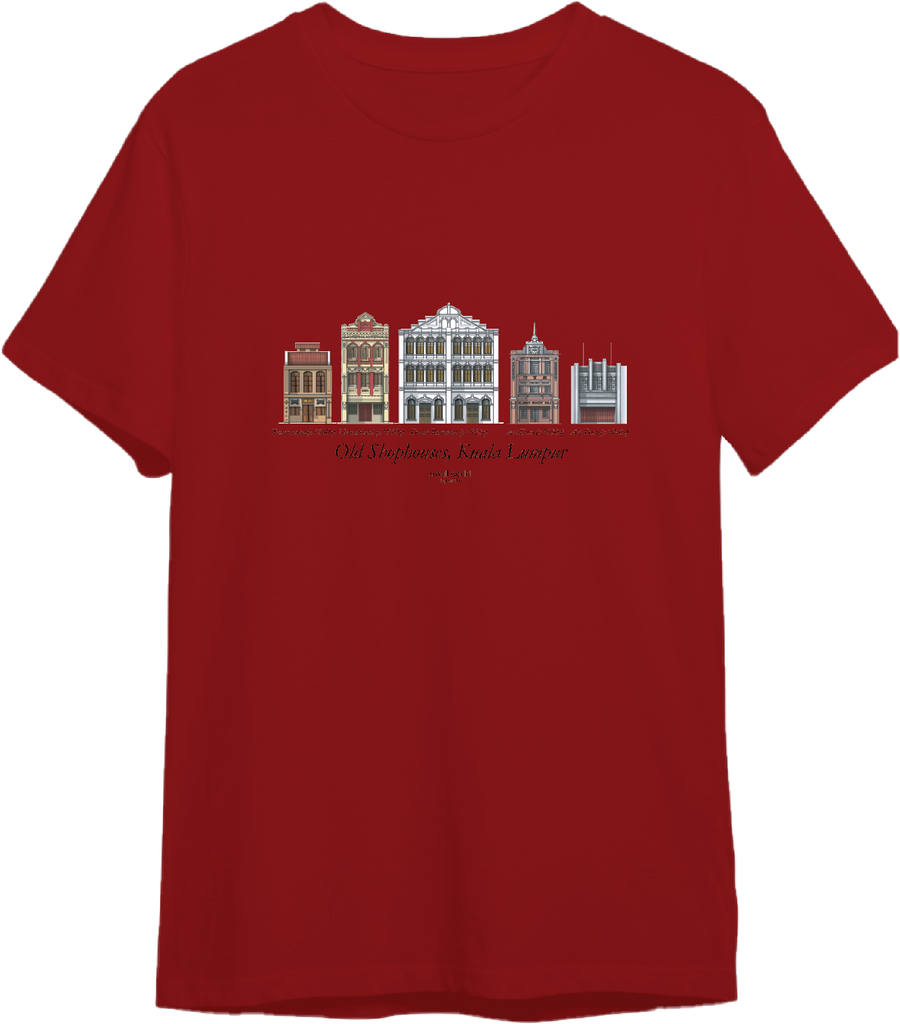 Kuala Lumpur Series - Old Shophouses T-Shirt (TSH-SHO111)