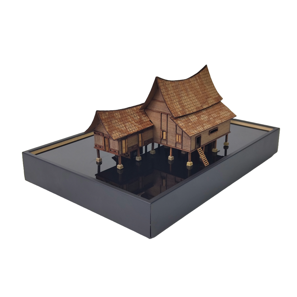 3-D Miniatures  - Traditional Malay House - Negeri Sembilan