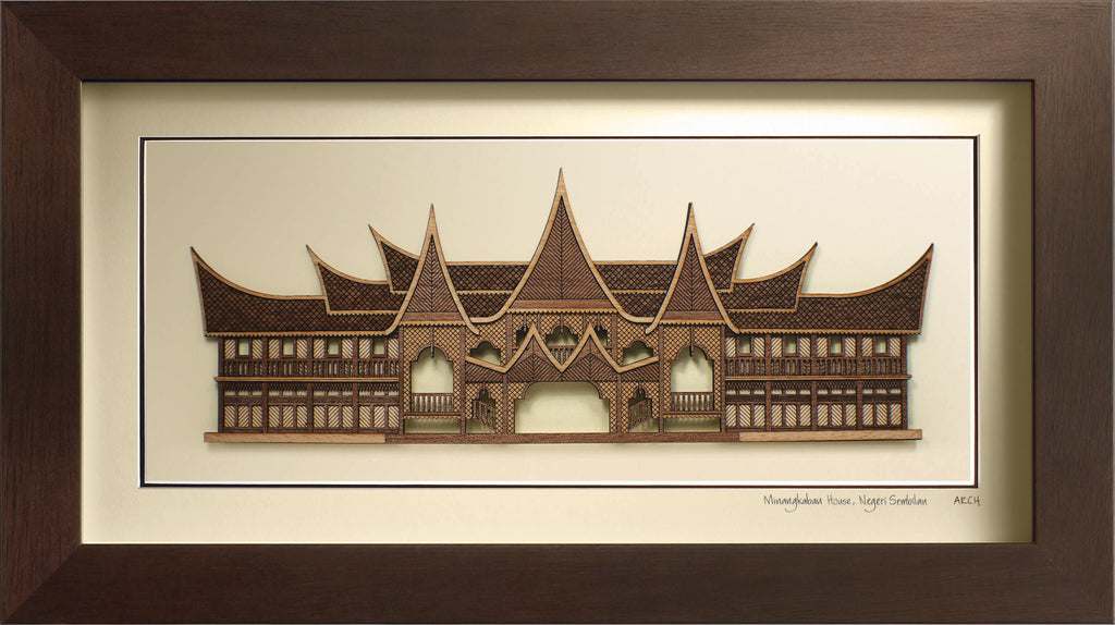 2-D Art Pieces - Minangkabau House, Negeri Sembilan
