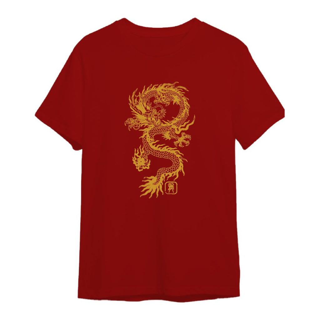 ARCH Dragon Design T Shirt (Maroon)