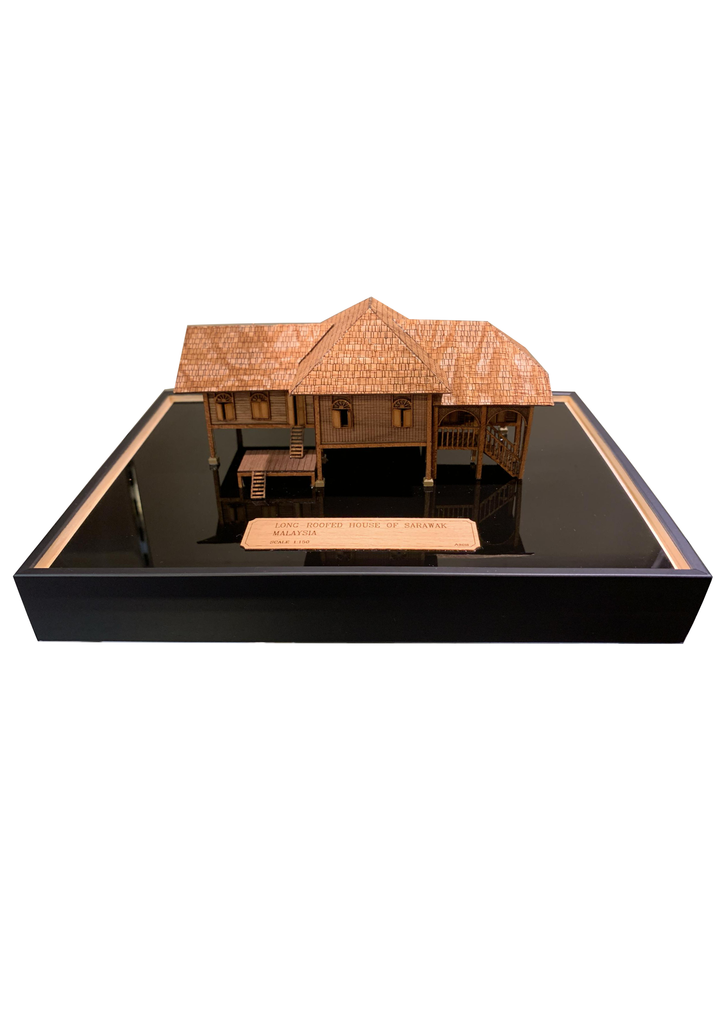 3-D Miniatures  - Traditional Malay House - Sarawak
